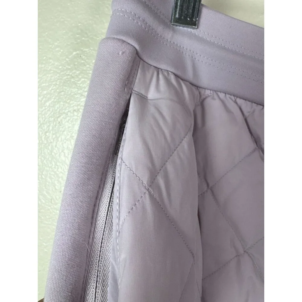 Athleta Apres Ski Down Quilted Jogger Pants Size 16 Purple Lavender Drawstring - Picture 16 of 16